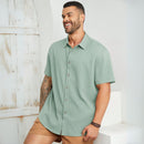 Camisa de Botao Masculina Verao 2025/2026 Plus Size - Lemon