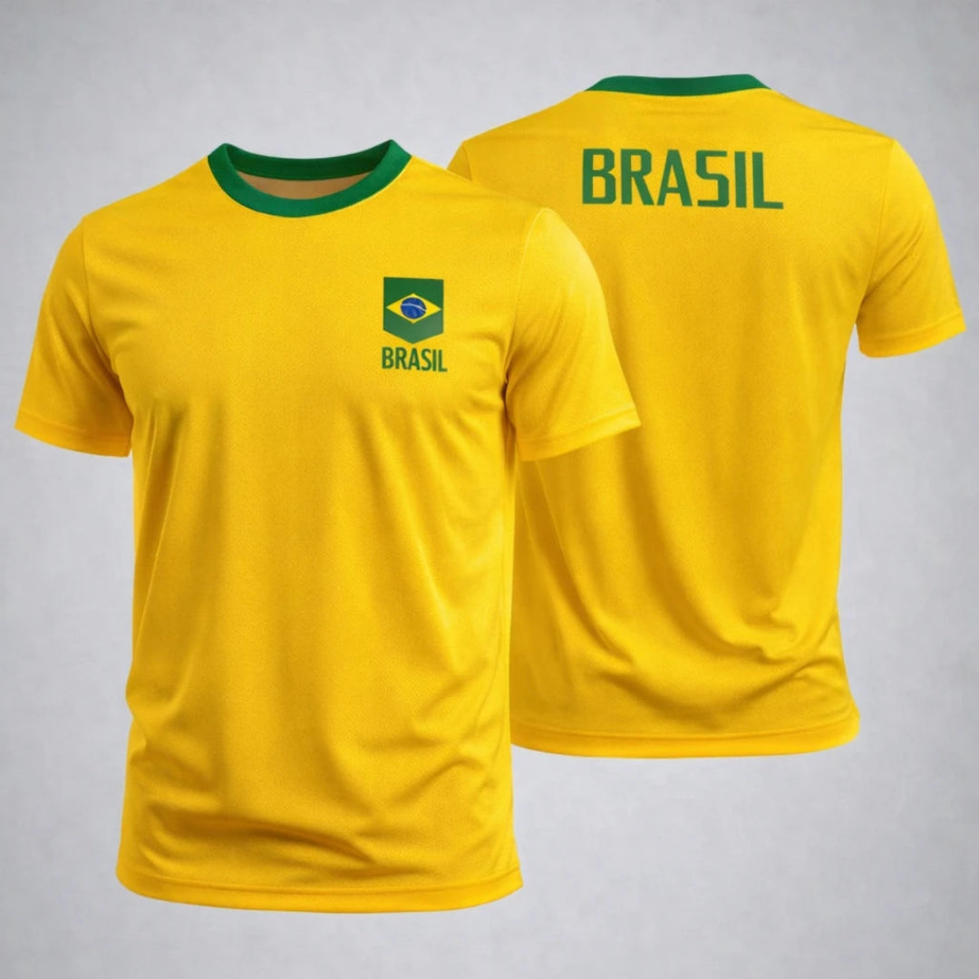 Camisa do Brasil Masculina Torcedor – Seleção Amarela Copa do Mundo