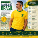 Camisa do Brasil Masculina Torcedor – Seleção Amarela Copa do Mundo