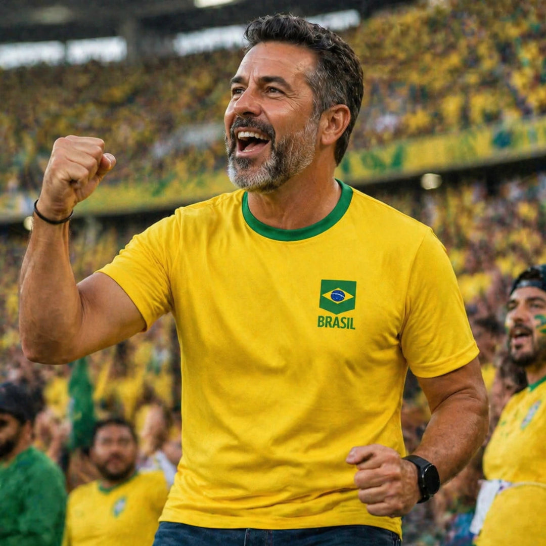 Camisa do Brasil Masculina Torcedor – Seleção Amarela Copa do Mundo