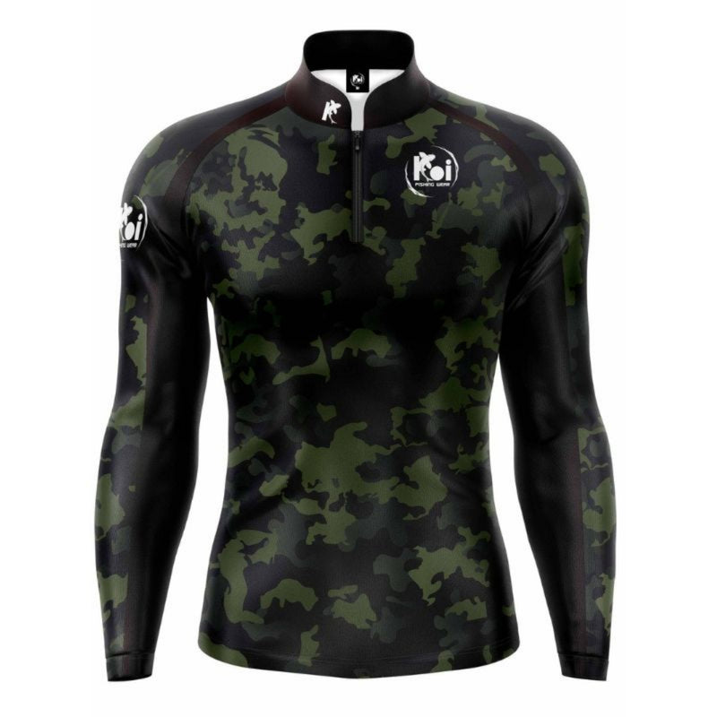 Camisa Blusa Masculina de Pesca Camuflado Militar Com Proteção UV50+ - Dom Conrado