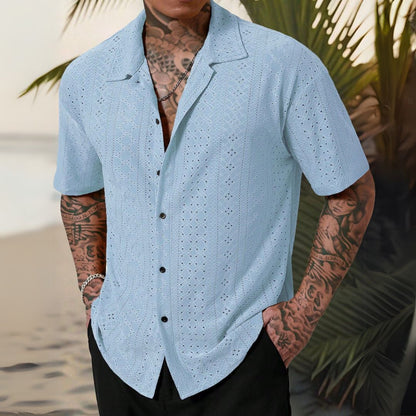 Camisa Masculina Bordada - Verao 2025 Kurt - Dom Conrado