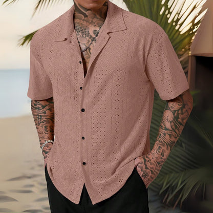 Camisa Masculina Bordada - Verao 2025 Kurt - Dom Conrado