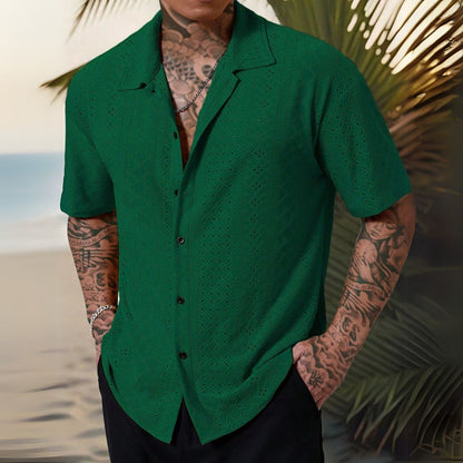 Camisa Masculina Bordada - Verao 2025 Kurt - Dom Conrado