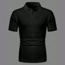 Camisa Polo Básica Masculina de Manga Curta com Gola e Design Texturizado - Dom Conrado