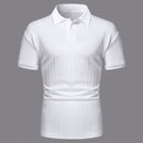 Camisa Polo Basica Masculina de Manga Curta com Gola e Design Texturizado - Dom Conrado