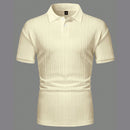 Camisa Polo Basica Masculina de Manga Curta com Gola e Design Texturizado - Dom Conrado