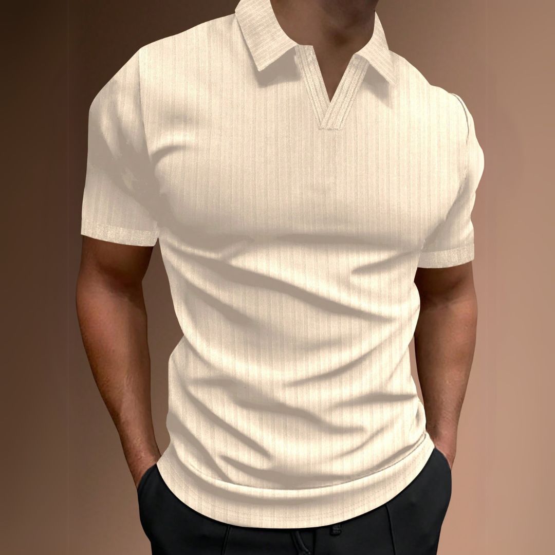 Camisa Polo Masculina Canelada de Alta Qualidade - Phillipe