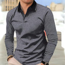 Camisa Polo Masculina de Manga Longa com Colarinho Dobravel - Dom Conrado