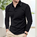 Camisa Polo Masculina de Manga Longa com Colarinho Dobravel - Dom Conrado