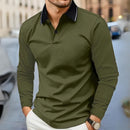 Camisa Polo Masculina de Manga Longa com Colarinho Dobravel - Dom Conrado