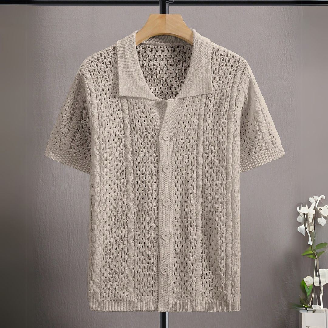 Camisa de Botão Vazada - Hollis - Dom Conrado