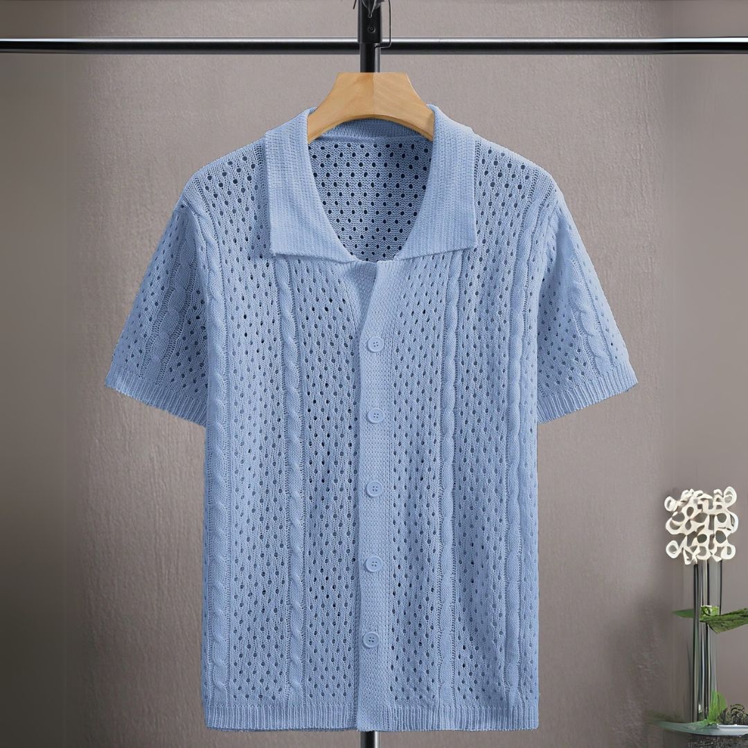 Camisa de Botao Vazada - Hollis - Dom Conrado