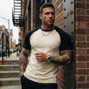 Camiseta Masculina Manga Raglan Bicolor - Modelo Denver - Dom Conrado