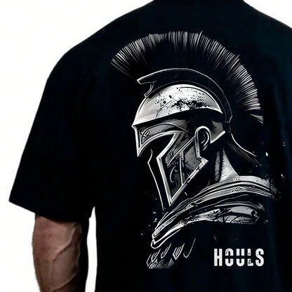 Camiseta Masculina Oversized Estampa Espartano