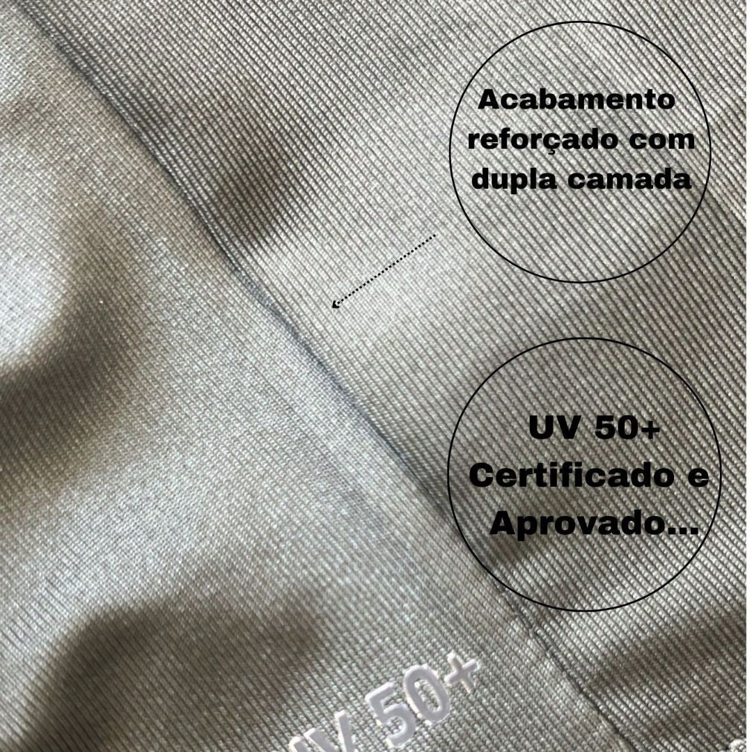 Camiseta Plus Size Manga Longa Térmica DryFit Proteção UV 50+ - Calvin | Dom Conrado