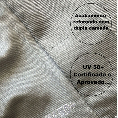 Camiseta Plus Size Manga Longa Térmica DryFit Proteção UV 50+ - Calvin | Dom Conrado
