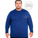 Camiseta Plus Size Manga Longa Térmica DryFit Proteção UV 50+ - Calvin | Dom Conrado