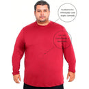 Camiseta Plus Size Manga Longa Térmica DryFit Proteção UV 50+ - Calvin | Dom Conrado