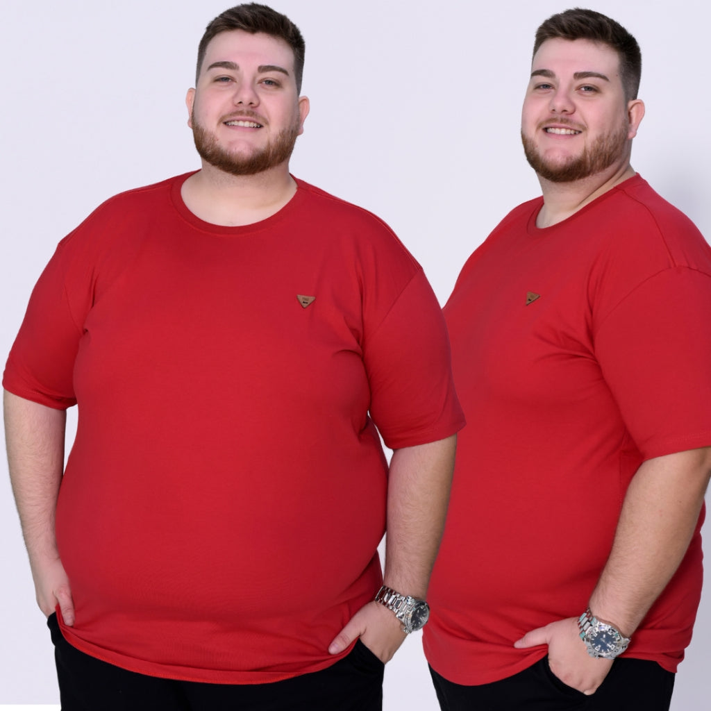 Camiseta Plus Size Masculina Básica Algodão - Humans