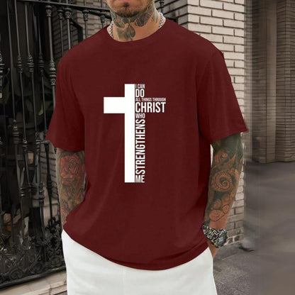 Camiseta Masculina Cruz Algodao - Dom Conrado