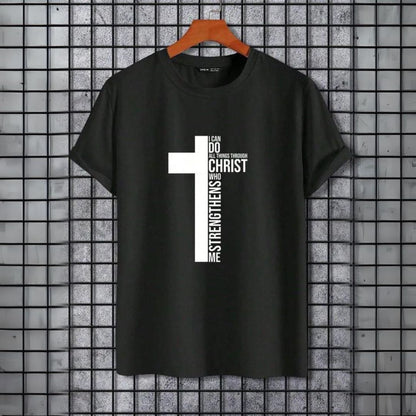 Camiseta Masculina Cruz Algodao - Dom Conrado