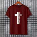 Camiseta Masculina Cruz Religiosa Algodão - Dom Conrado 