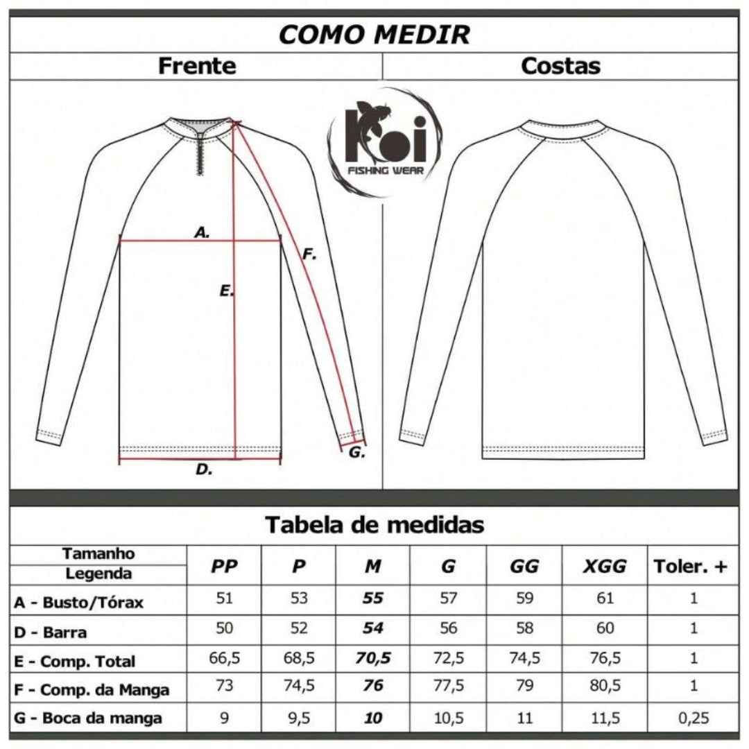 Camiseta de Pesca UV50+ Manga Longa - Dom Conrado