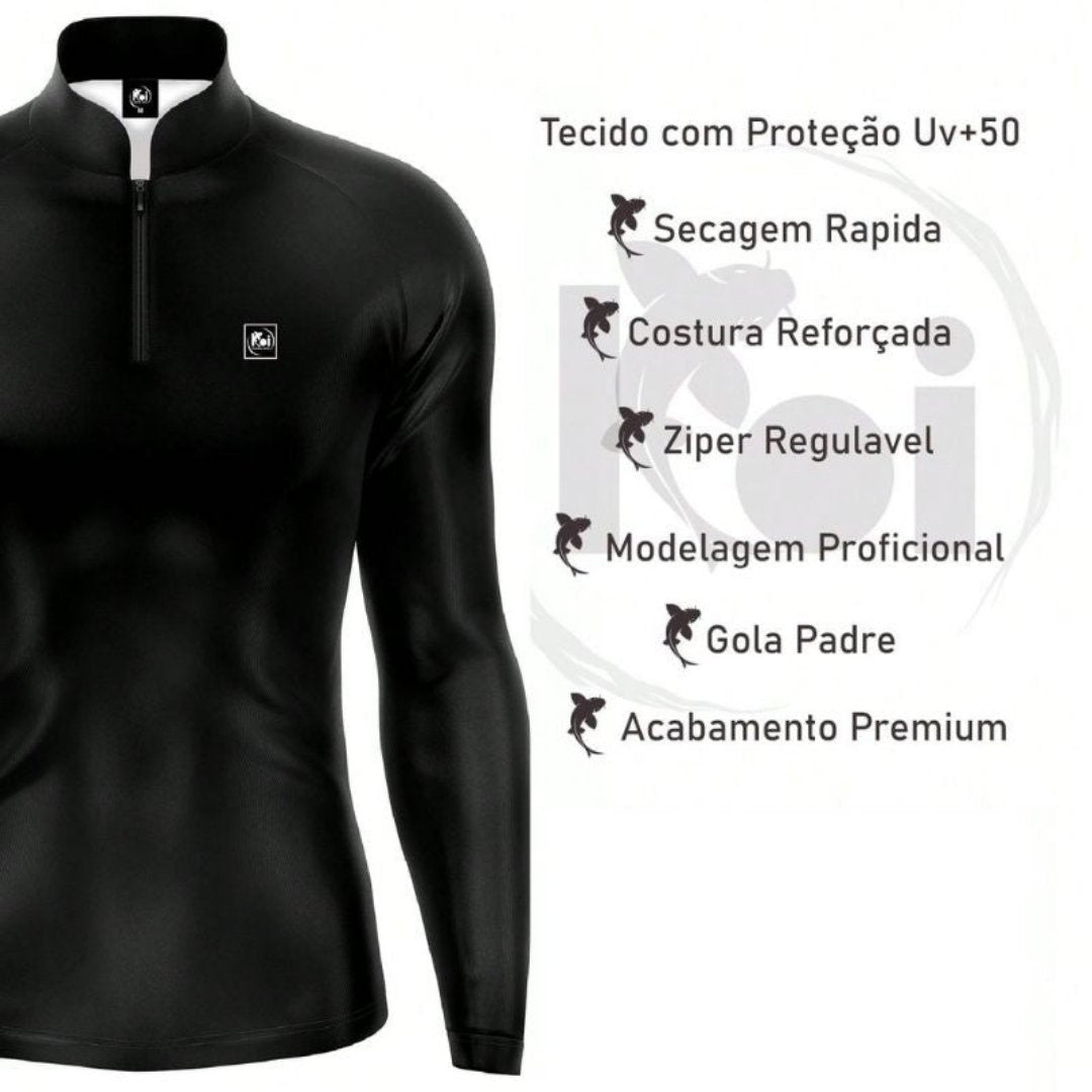 Camiseta de Pesca UV50+ Manga Longa - Dom Conrado