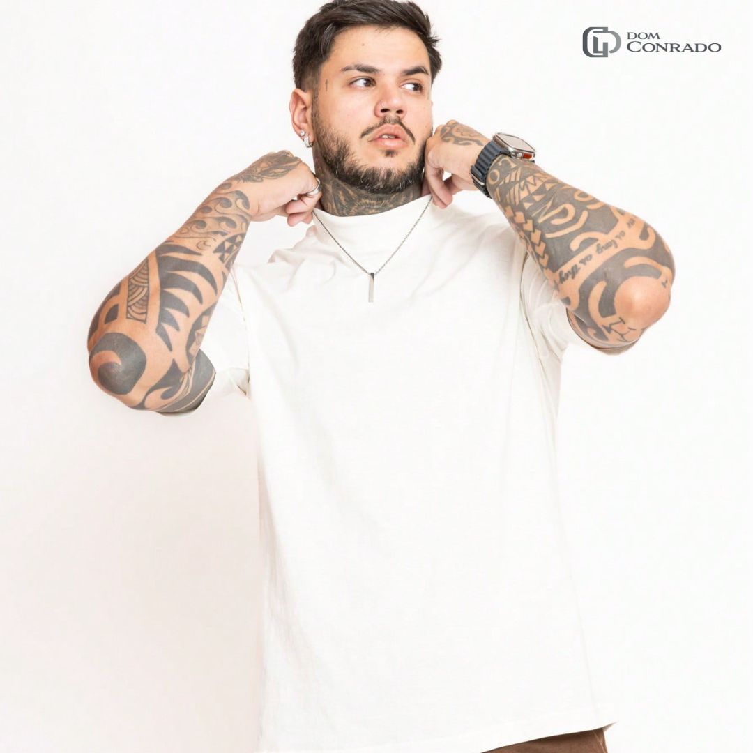 Kit com 3 Camisetas Oversized Masculinas - Conforto e Estilo Streetwear | Dom Conrado