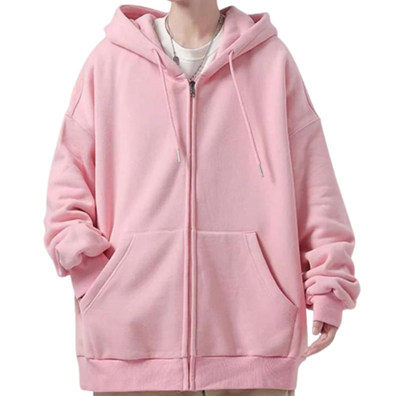 Casaco de Moletom Masculino com Zíper e Capuz – Conforto e Estilo Casu
