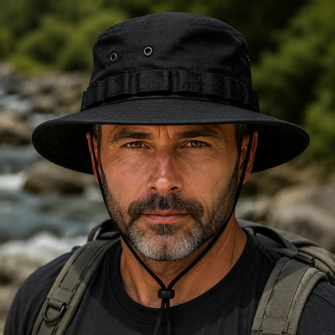 Chapéu Masculino Tático Shark para Camping, Pesca e Aventuras | Dom Conrado