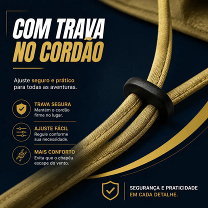 Chapéu Masculino Tático Shark para Camping, Pesca e Aventuras | Dom Conrado