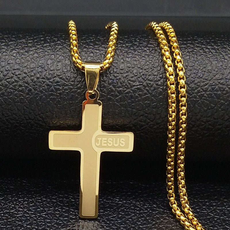 Colar Corrente Cruz Crucifixo "Jesus" - Dom Conrado