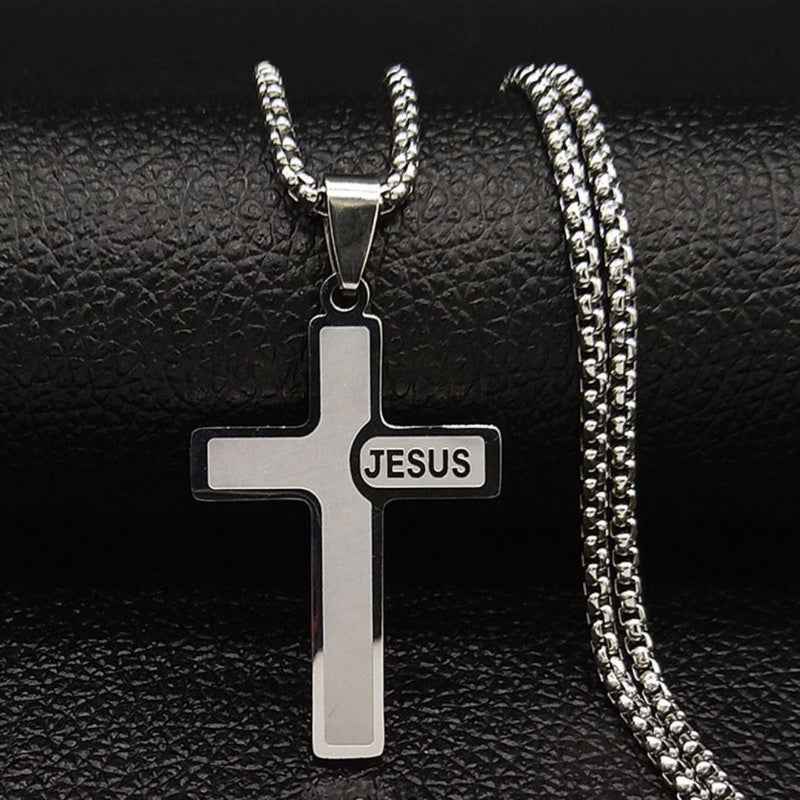 Colar Corrente Cruz Crucifixo "Jesus" - Dom Conrado
