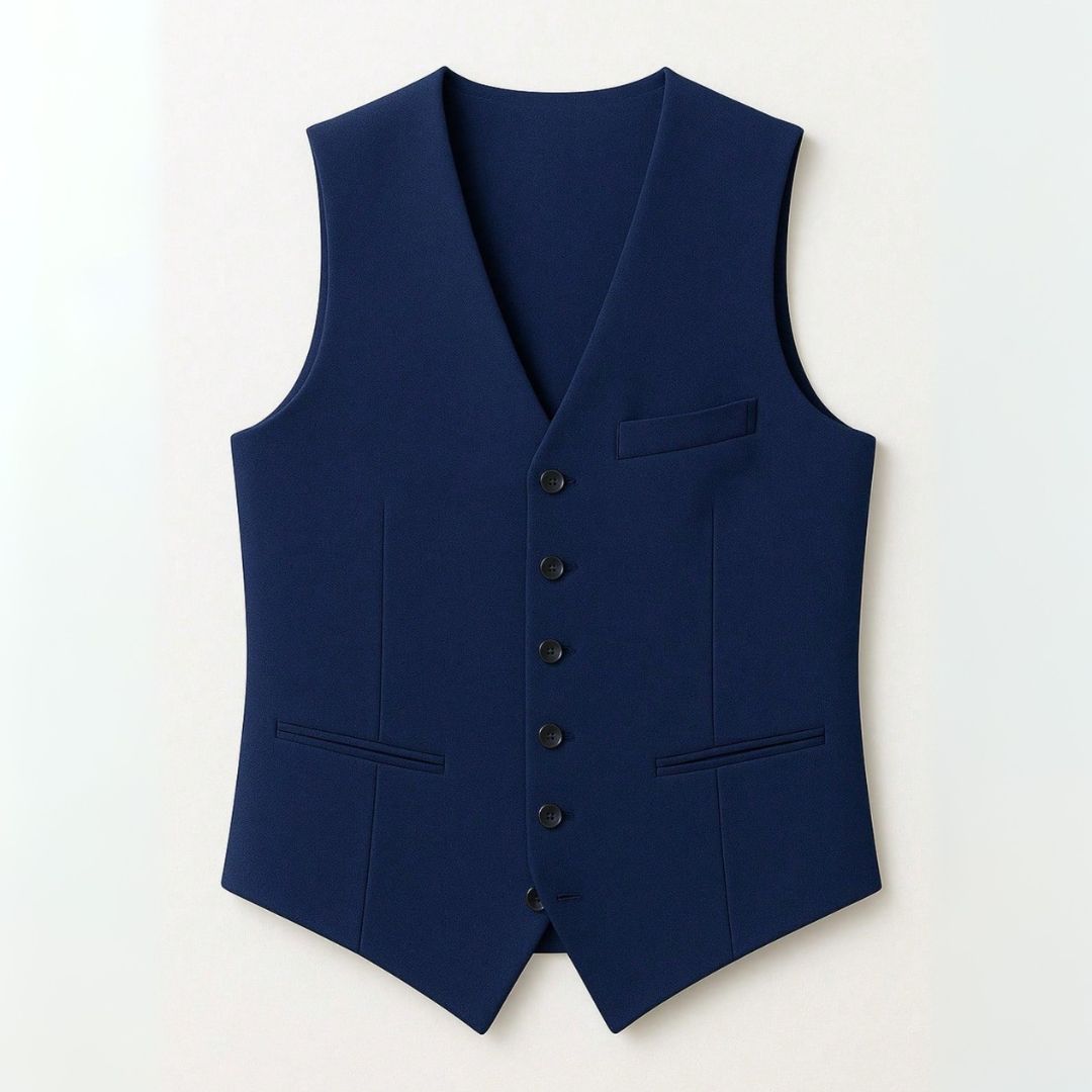 Colete Social Masculino Azul Marinho Slim Calleri - Dom Conrado