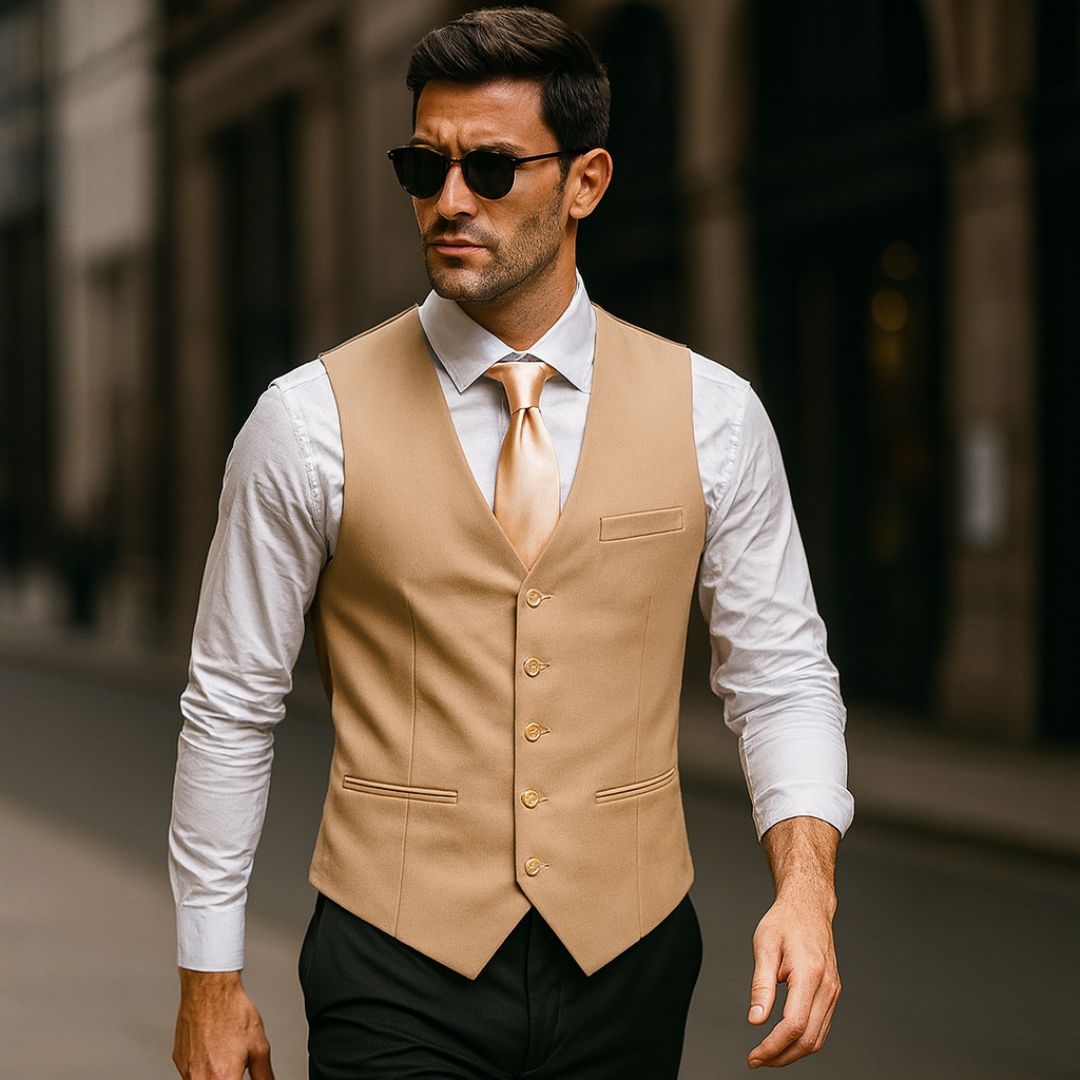 Colete Social Slim Masculino Oxford - Togoroki - Dom Conrado
