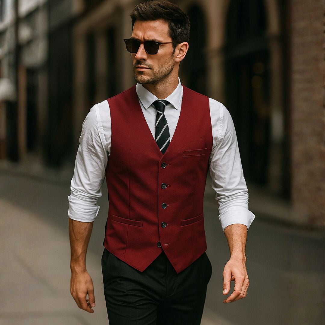 Colete Social Slim Masculino Oxford - Togoroki - Dom Conrado
