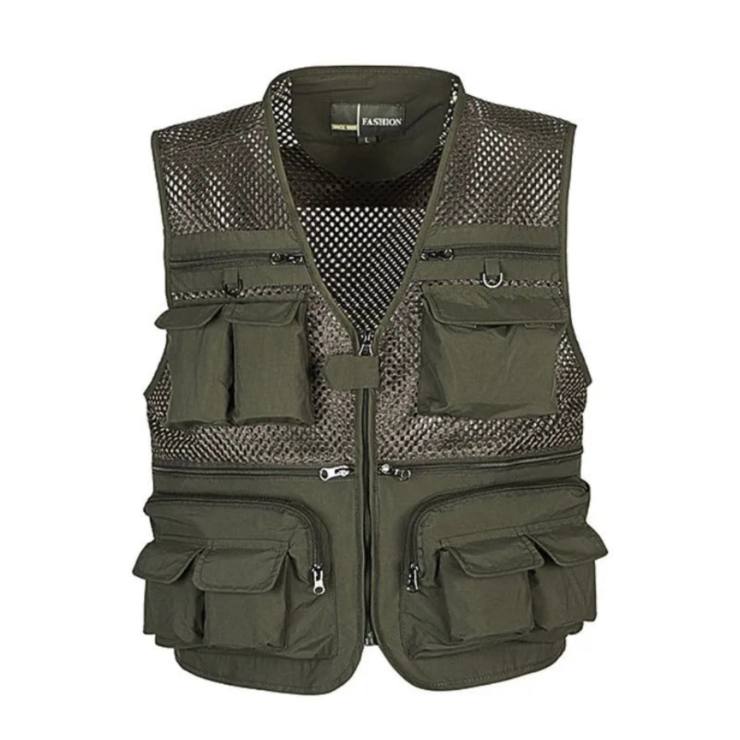 Colete Tático de Pesca Masculino - Parker - Dom Conrado