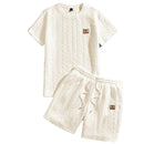 Conjunto Masculino Camisa e Shorts em Malha Texturizada - Minimalista - Dom Conrado