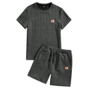 Conjunto Masculino Camisa e Shorts em Malha Texturizada - Minimalista - Dom Conrado