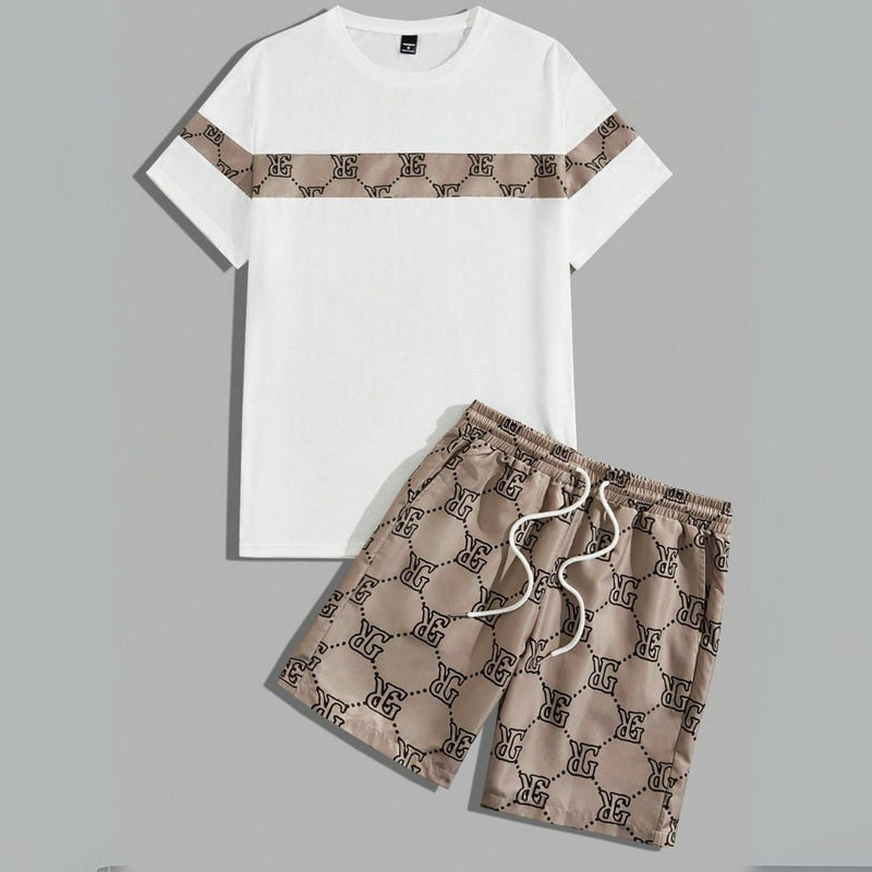 Conjunto de Camiseta e Shorts Masculino de Manga Curta - Barnes