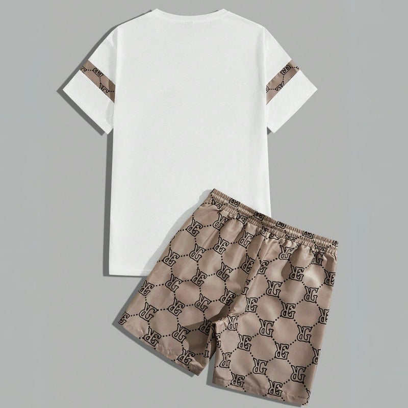 Conjunto de Camiseta e Shorts Masculino de Manga Curta - Barnes