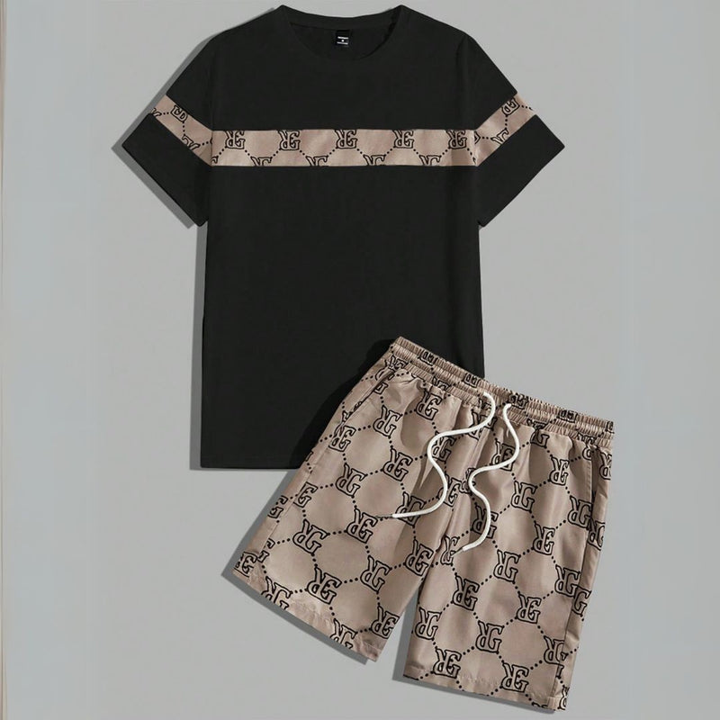 Conjunto de Camiseta e Shorts Masculino de Manga Curta - Barnes