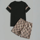 Conjunto de Camiseta e Shorts Masculino de Manga Curta - Barnes