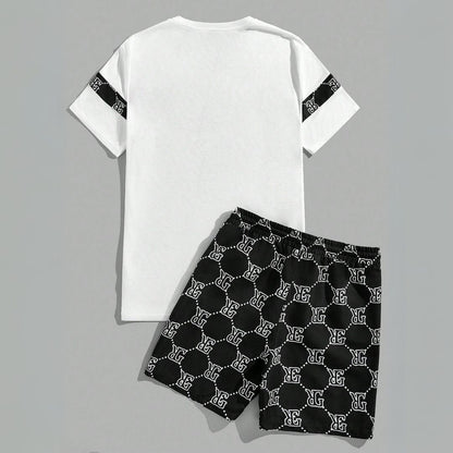 Conjunto de Camiseta e Shorts Masculino de Manga Curta - Barnes