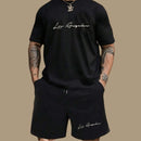 Conjunto Bermuda Tactel + Camiseta Los Angeles Cursiva - Dom Conrado