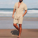 Conjunto Masculino - Camisa e Short Liso - Dom Conrado