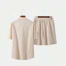 Conjunto Masculino - Camisa e Short Liso - Dom Conrado