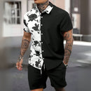 Conjunto Masculino Camisa e Shorts de Alta Qualidade - Tropical Caribbean - Dom Conrado